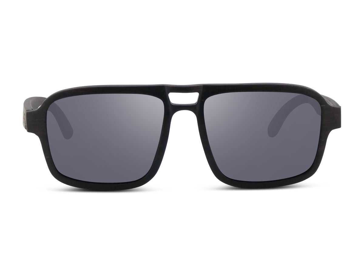 Jerry | Vintage Black | Wooden Sunglasses