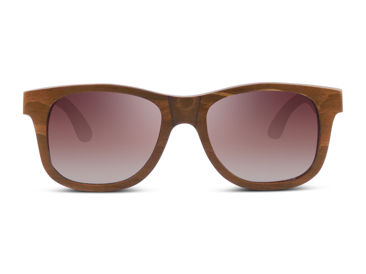 Donut | Purple & Green | Wooden Sunglasses