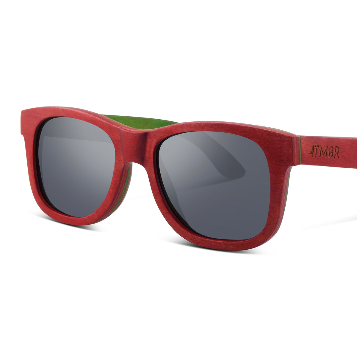 Traveler | Red | Wooden Sunglasses