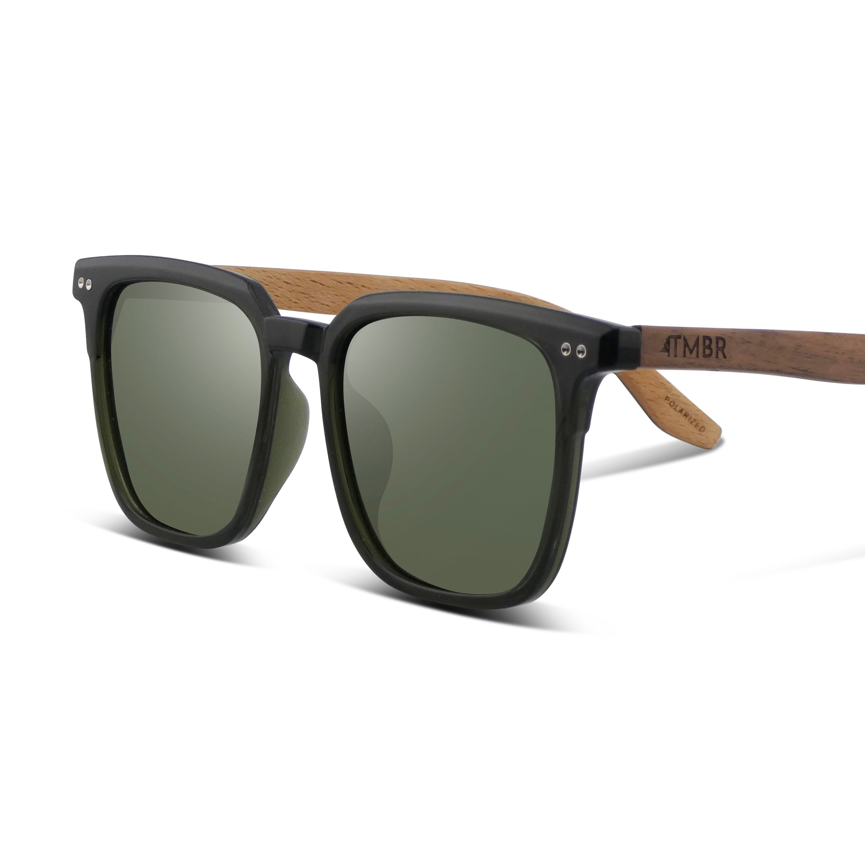Polarized Hybrid Wooden Sunglasses – TMBR