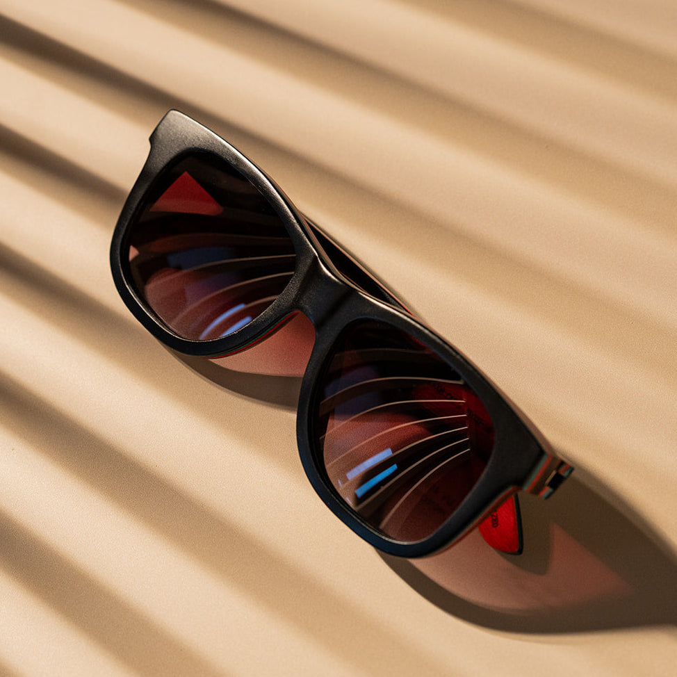 Garcia x GRC x TMBR | Traveler | Black w/ Rose Lenses | Wooden Sunglasses