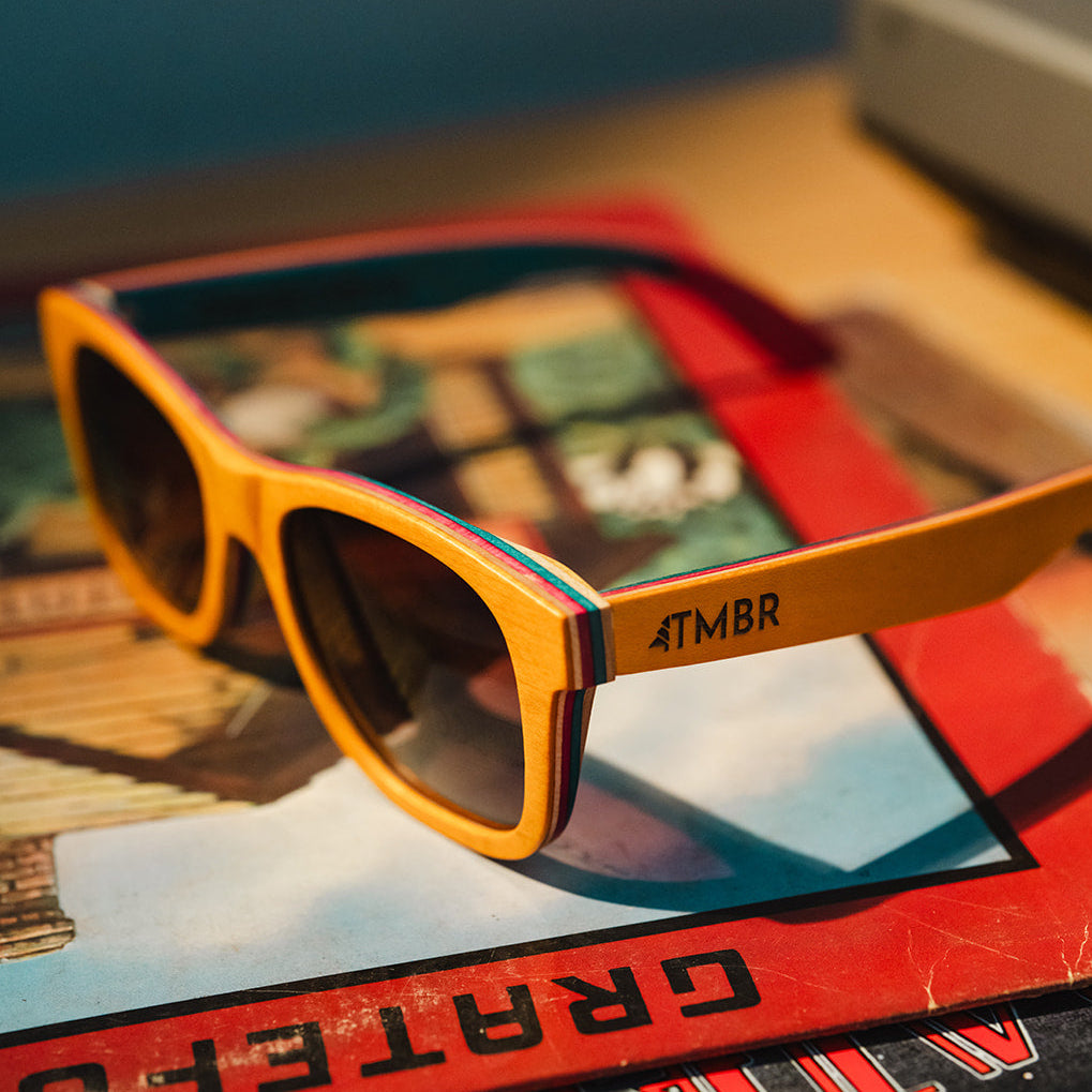 Garcia x GRC x TMBR | Traveler | Golden | Wooden Sunglasses
