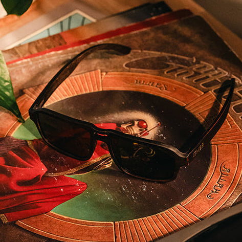 Garcia x GRC x TMBR | Jerry | Vintage Black | Wooden Sunglasses