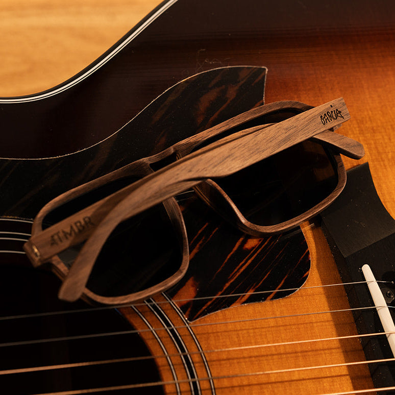 Garcia x GRC x TMBR | Jerry | Natural w/ Green Lenses | Wooden Sunglasses