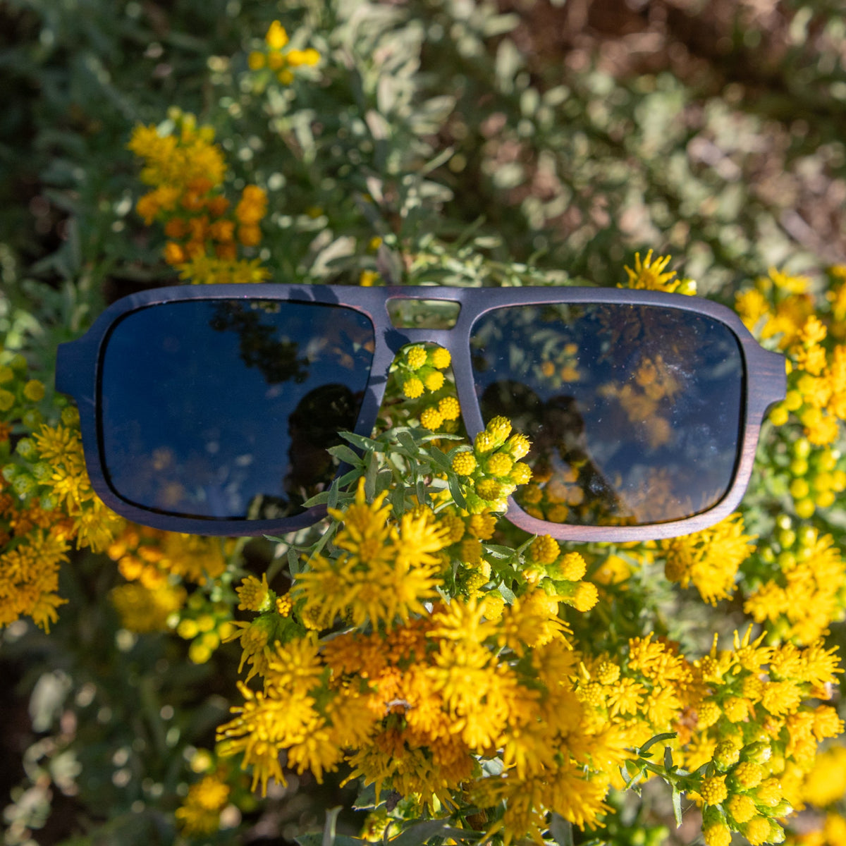 Jerry | Vintage Black | Wooden Sunglasses