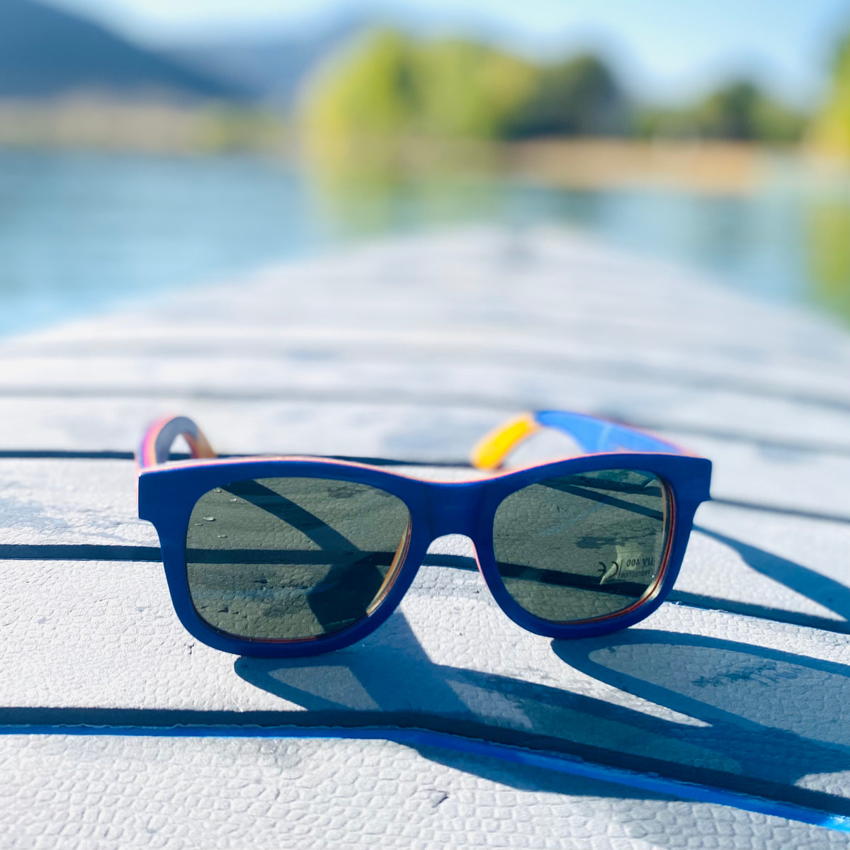 Traveler | Blue | Wooden Sunglasses