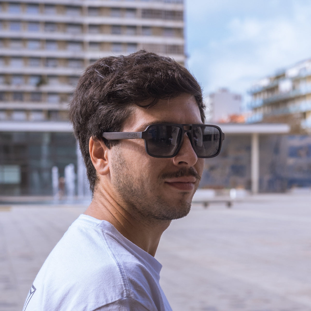 Jerry | Vintage Black | Wooden Sunglasses