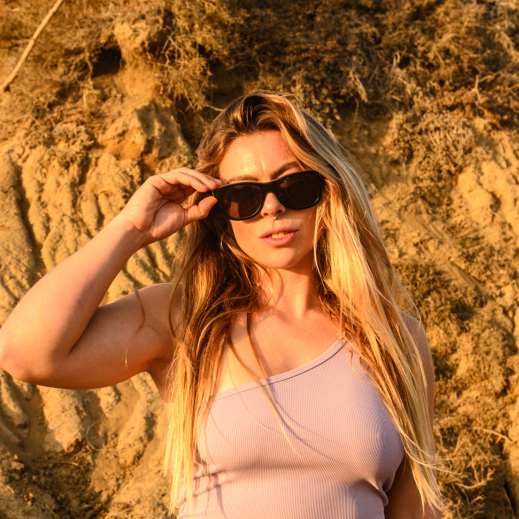 Traveler | Black | Wooden Sunglasses